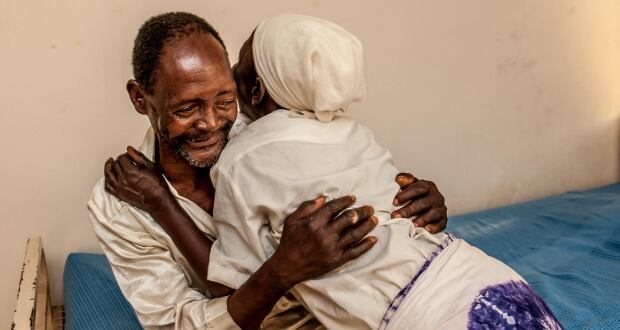 When I saw my wife today, I thought to myself, ‘I am meeting her twice. I am born again’. Photo: Rachel Palmer. Copyright: Sightsavers