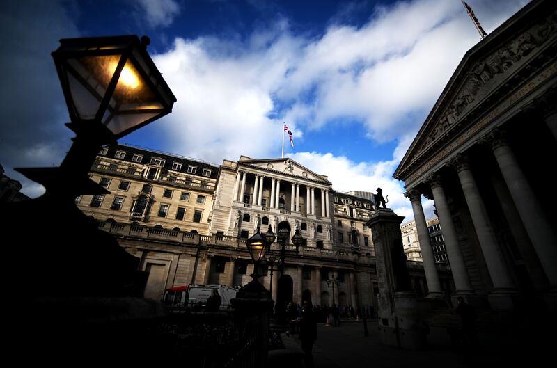 The Bank of England. Photograph:@ Neil Hall/EPA