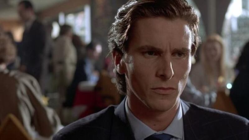 Christian Bale as Patrick Bateman in the 2000 film adaptation of American Psycho