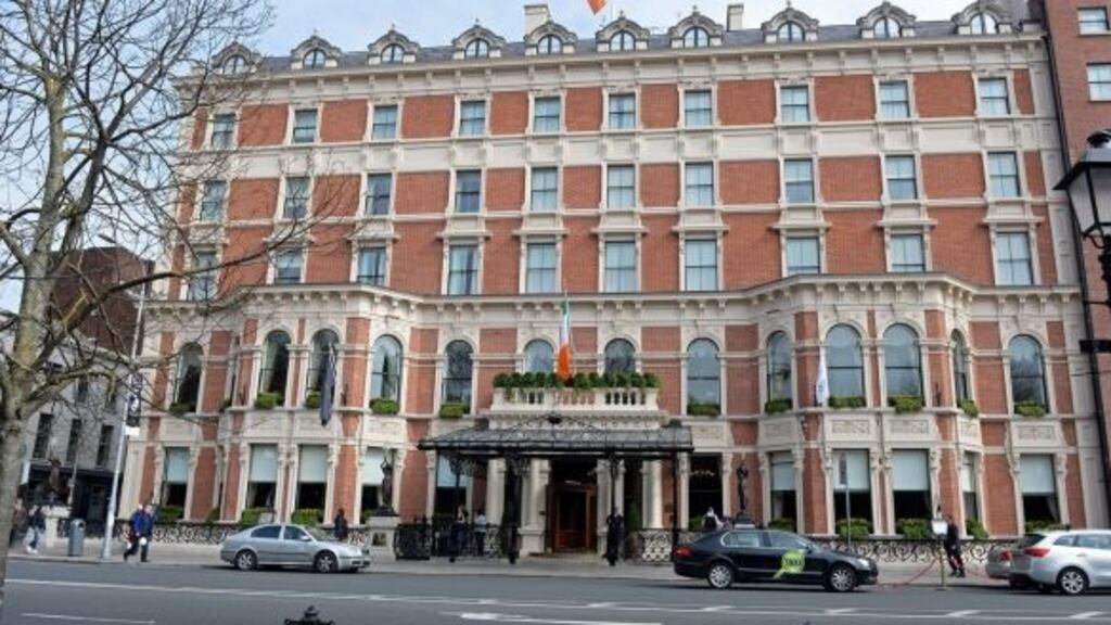 The Shelbourne Hotel in Dublin reopens on Monday but not with all its usual bells and whistles. Photograph: Eric Luke