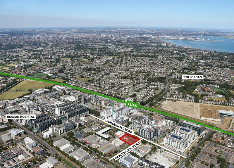 The site at Ravensrock Road in Sandyford Business Park, Dublin 18