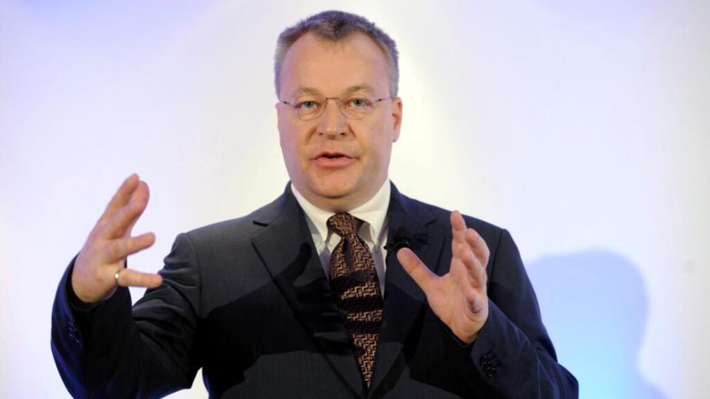 Nokia’s chief executive Stephen Elop was told by shareholders that he should reconsider his decision to switch to the phone operating software made by his former employer Microsoft. Photograph: Reuters/Markku Ulander/Lehtikuva