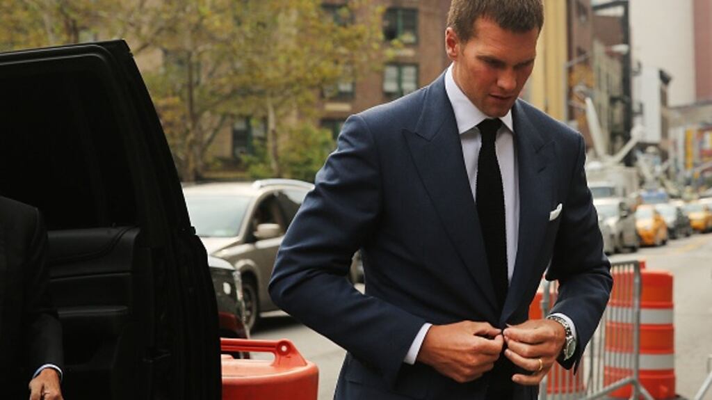 Tom Brady has had his four-game suspension reinstated. Photograph: Getty