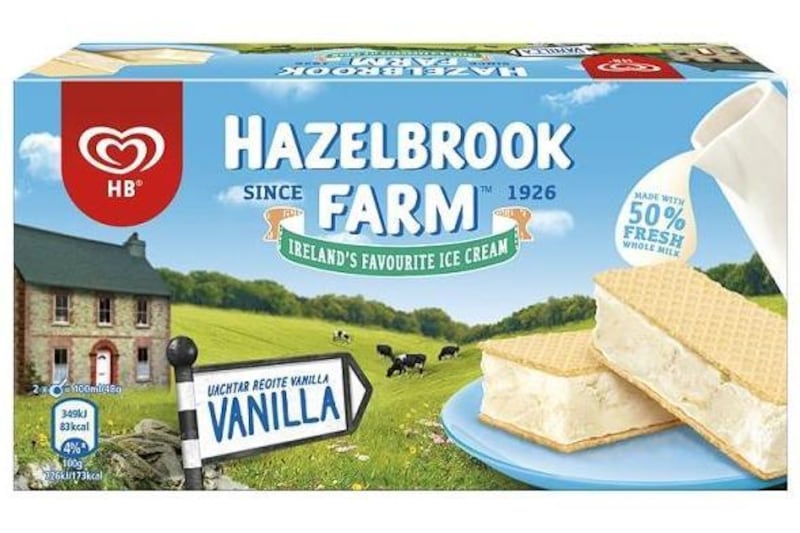 Although once from a dairy in Rathfarnham, Co Dublin, Hazelbrook Farm ice cream is now made in the UK