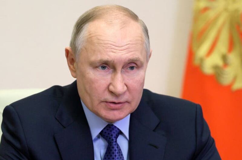 Russian president Vladimir Putin. Photograph: AP