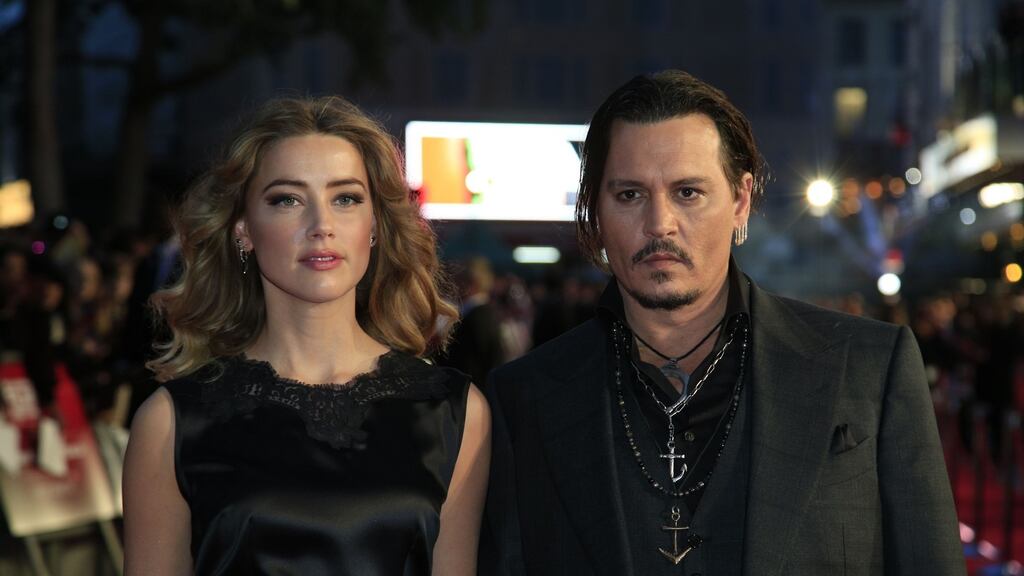 Johnny Depp claims Amber Heard was the perpetrator of voilence in their relationship. File Photograph: Jonathan Brady/PA Wire