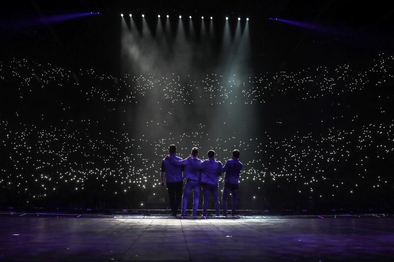 Westlife in Belfast. Photograph: Arthur Allison/Pacemaker