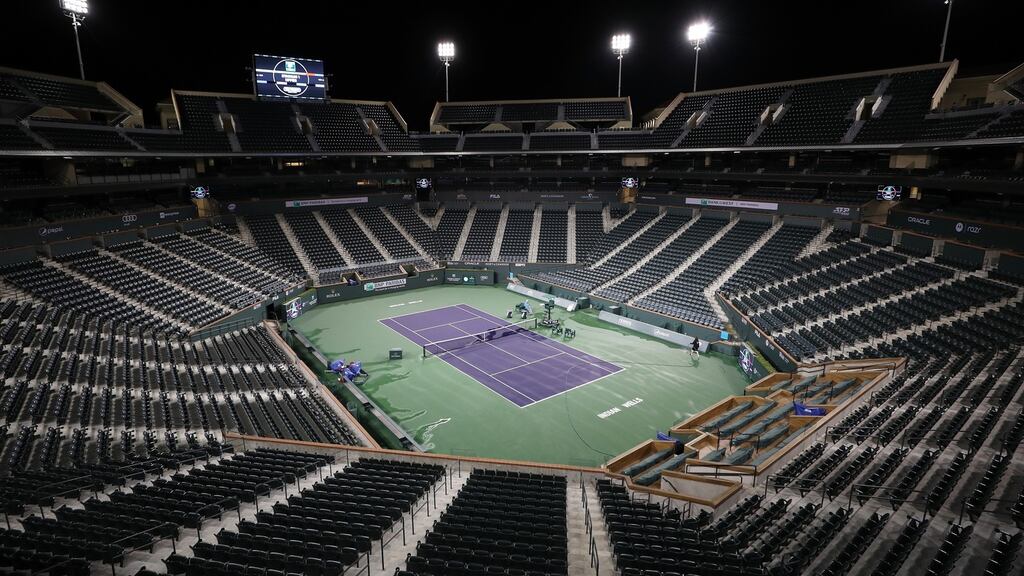 The BNP Paribas Open at Indian Wells will not take place due to concerns about the coronavirus outbreak. Photograph: Al Bello/Getty