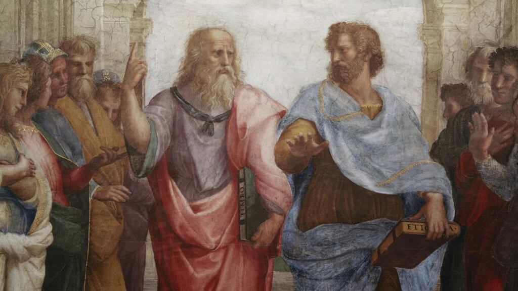 Detail of Plato and Aristotle from The School of Athens by Raphael. Photograph: Ted Spiegel//Corbis via Getty Images