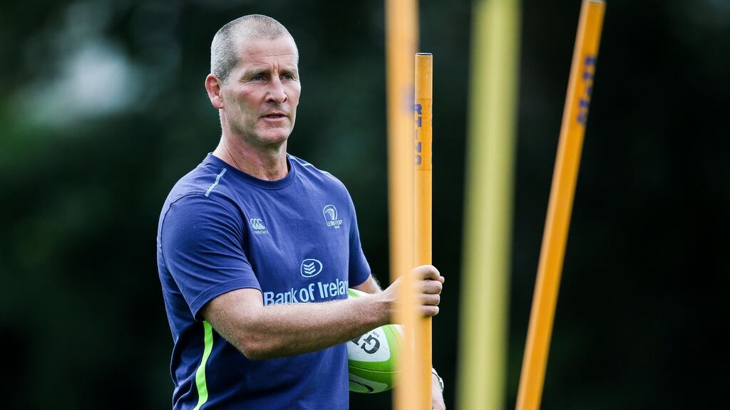 Stuart Lancaster: “My aim is . . . trying to do the right thing on a daily basis, trying to do the right thing for Leinster, trying to improve the players, to improve the environment.” Photograph: Gary Carr/Inpho