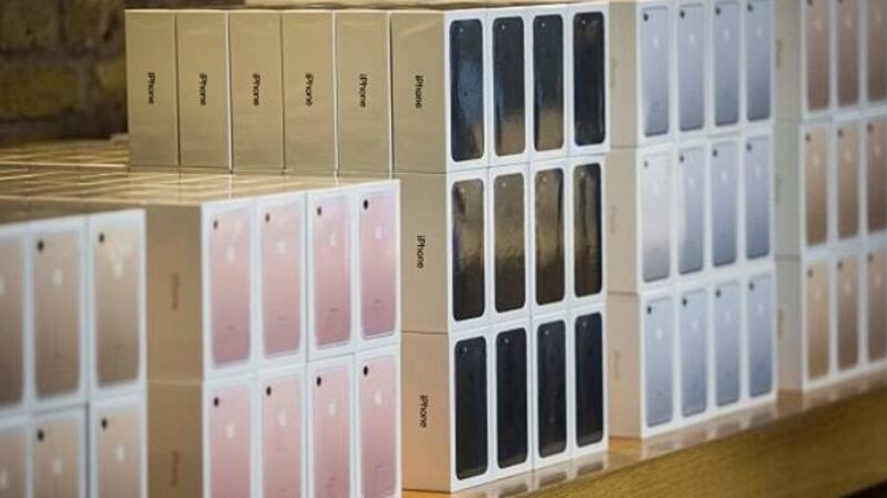 The IMF has estimated one quarter of Irish GDP growth last year was related to the production of Apple’s iPhone, even though the phones are not made in Ireland. Photograph: Getty