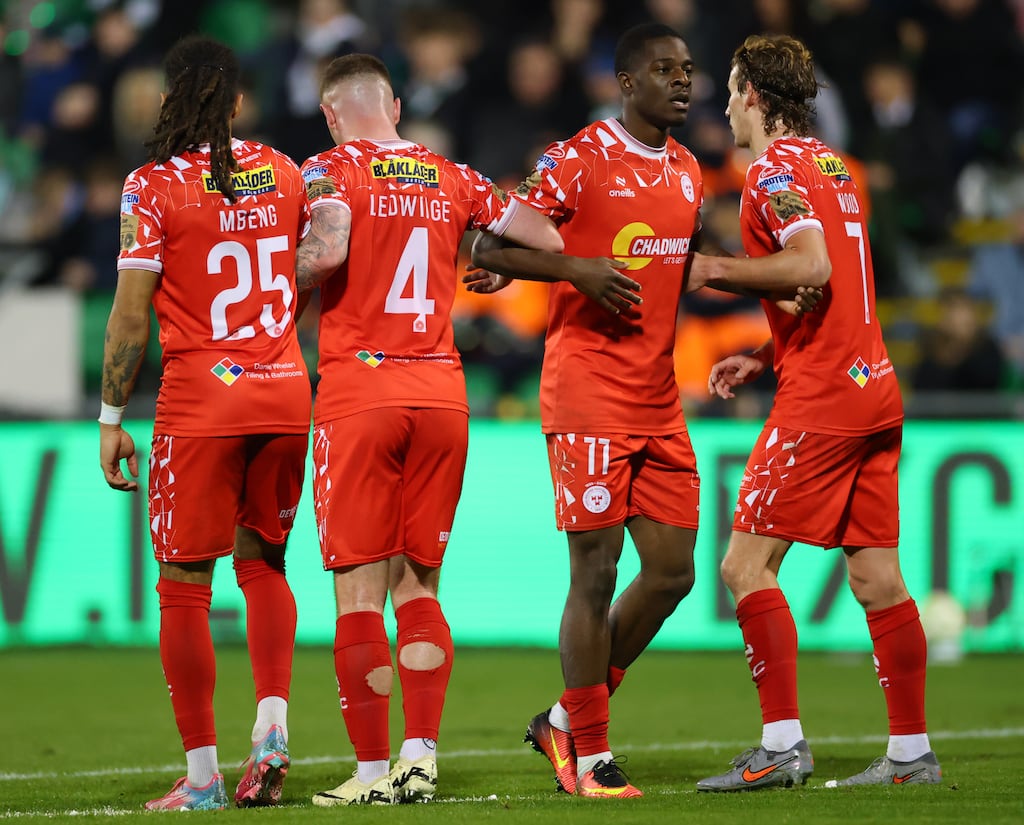Shelbourne gain important points for Europe qualification. Photograph: James Crombie/Inpho