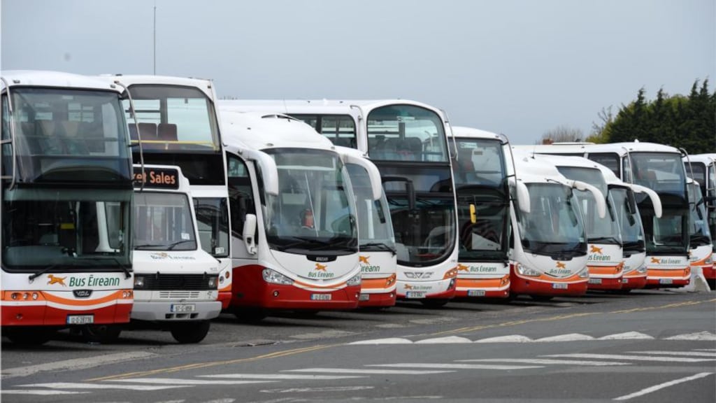 Bus Éireann will operate a Saturday service on New Year’s Eve with all buses stopping at around 10pm. Photograph: Dara Mac Dónaill / The Irish Times