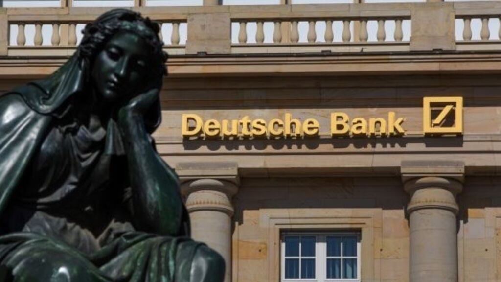 An analyst at Deutsche Bank has said “RBS is particularly impacted by the current environment” because it has already slashed its deposit rates and costs deeply, meaning it has less room to manoeuvre. Photograph: Krisztian Bocsi/Bloomberg