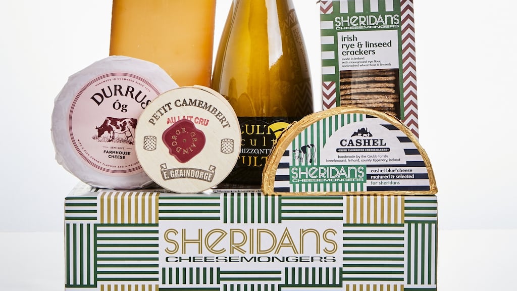 Sheridans’ ‘Wine & Cheese Selection’ hamper, €49.