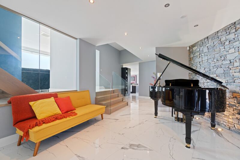 The ground floors are solid marble with underfloor heating