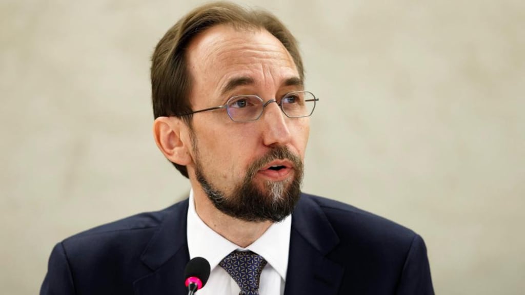 United Nations High Commissioner for Human Rights Jordan’s Zeid Ra’ad al Hussein. Photograph: EPA/Salvatore di Nolfi