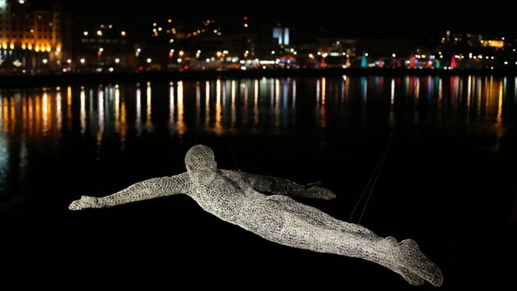Lumiere festival, one of the highlights of the UK City of Culture celebrations in Derry. Photograph: Niall Carson/PA Wire