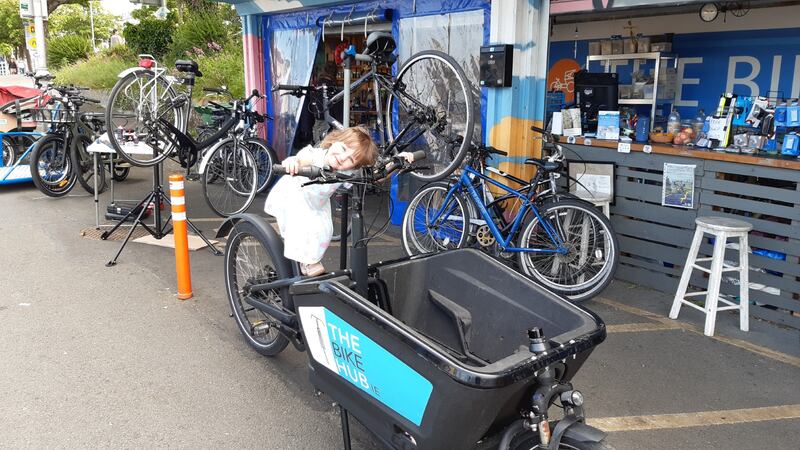 Register at thebikehub.ie to borrow a bike for free. You can pick one up at Éamonn Ceannt Park in Crumlin, where the Bike Hub team will give you a quick training session. Photograph: Steve Slusarski