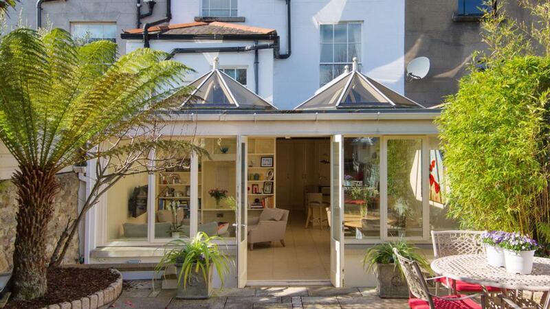 The maintenance-free rear garden at 66 Tritonville Road in Sandymount.
