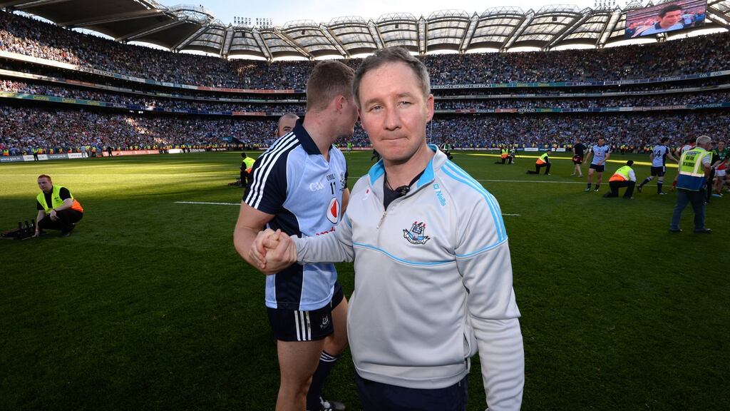 Jim Gavin: will have the opportunity to experiment in the O’Byrne Cup; Dublin’s first game is on January 8th against DCU.  Photograph:  Dara MacDonaill