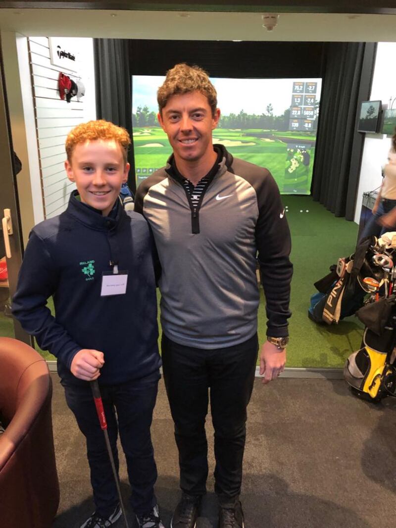 Seán Keeling and Rory McIlroy once upon a time
