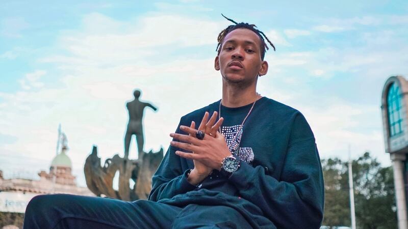 Jean-Luc Uddoh, aka JYellowL, and his family moved to Ireland in 2012 when he was just 14 years old, first living in Blanchardstown, Dublin, and then moving to Newbridge, Co Kildare. Photograph: Usman Akhtar