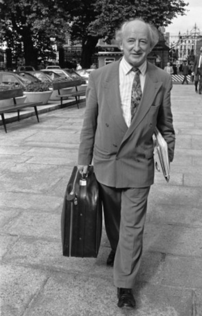 Michael D Higgins opposed FW de Klerk's visit to Dublin in 1991. Photograph: Paddy Whelan