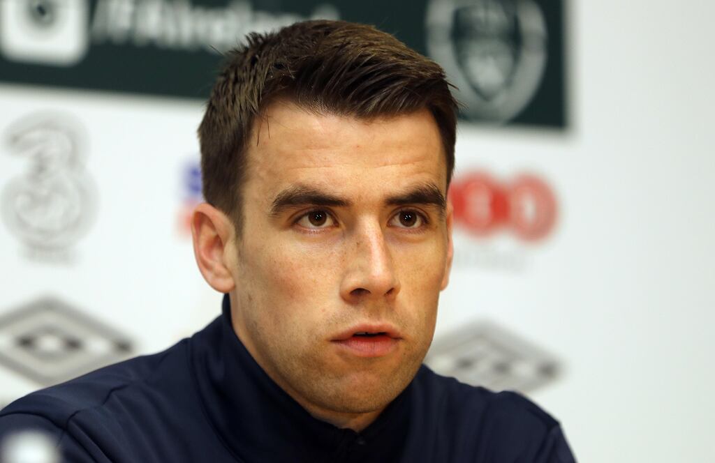 Footballer Seamus Coleman. He been named among this year’s recipients of the Presidential Distinguished Service Award for the Irish Abroad. Photograph: Lorraine O'Sullivan/PA Wire