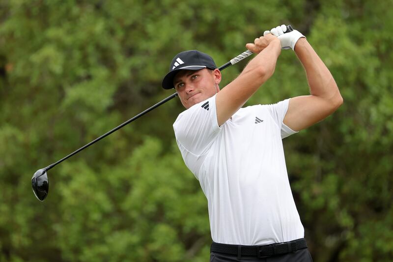Ludvig Aberg of Sweden hits a tee shot on the second hole prior to the Valero Texas Open 2025 at TPC San Antonio. Photograph: Jonathan Bachman/Getty