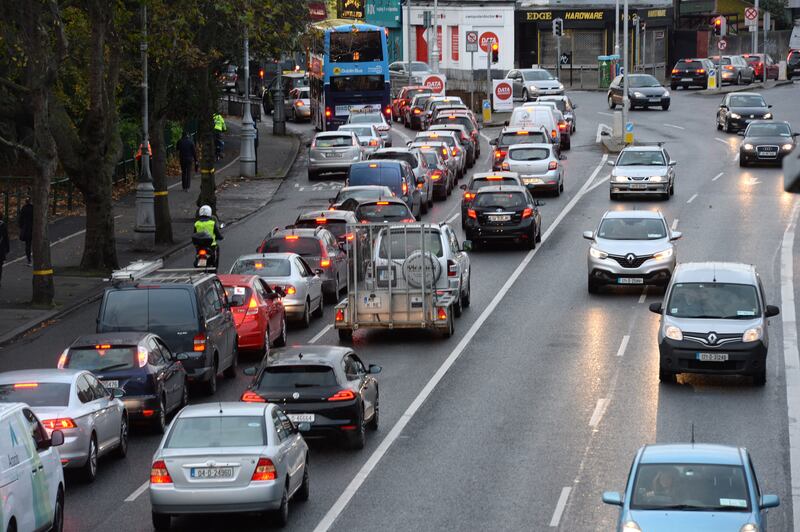 Air pollution occurs at a higher level in urban areas, especially Dublin, due to a combination of burning of solid fuels and heavy traffic. Photograph: Dara Mac Dónaill