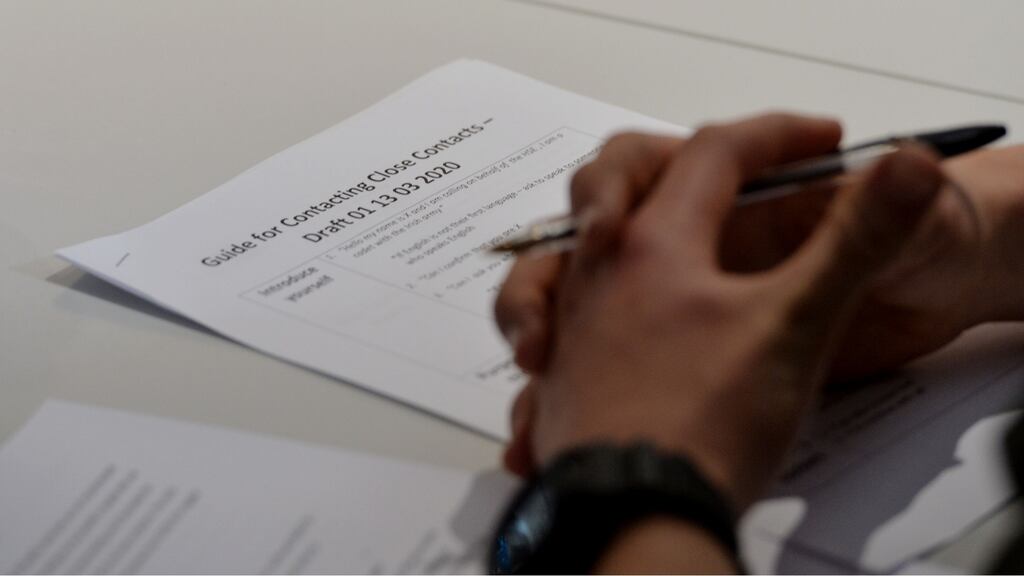 The new recruits were asked in a letter to bring their own laptops due to a delay on HSE equipment. Photograph: Alan Betson/The Irish Times