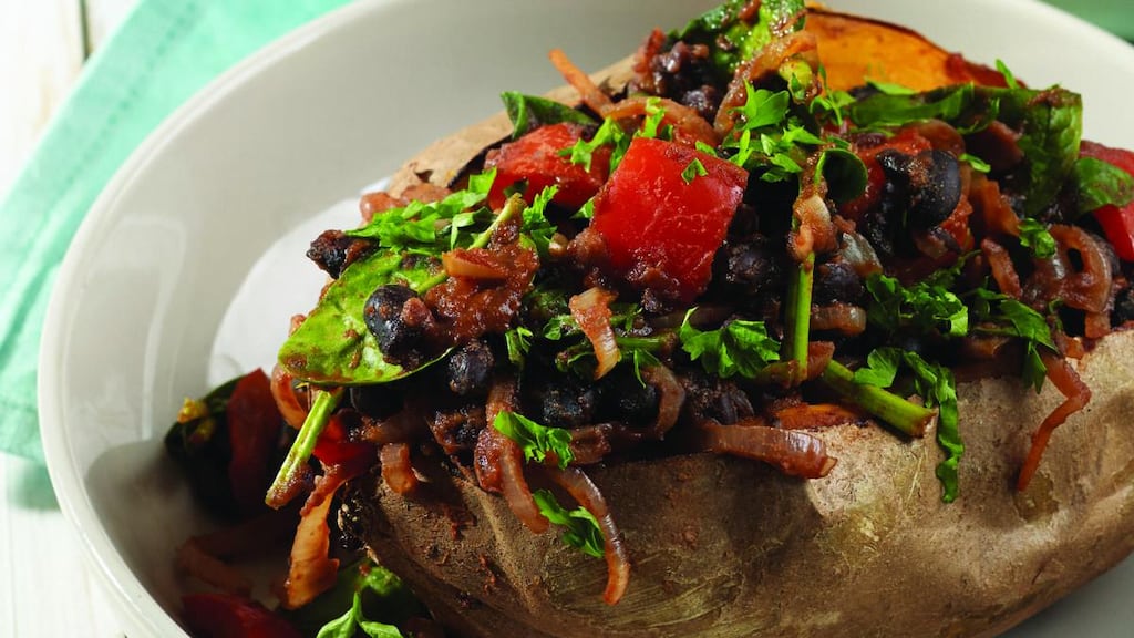 Rosanna Davison’s black bean and sweet potato chilli