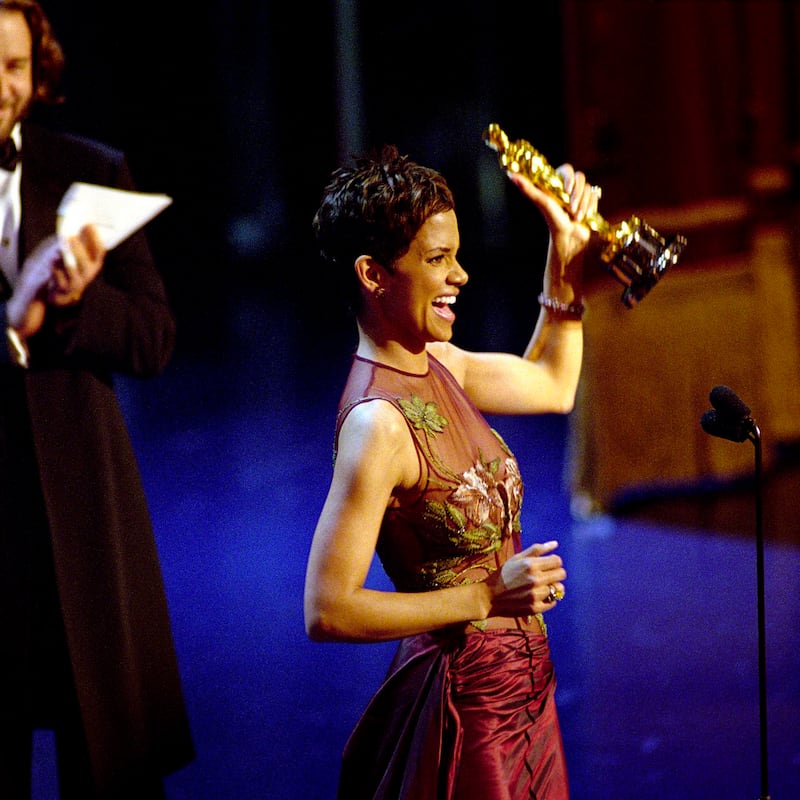 Berry winning Best Actress for Monster’s Ball in 2002