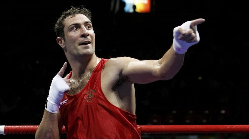 Kenneth Egan after defeating Muzaffer Bahram of Turkey at the Beijing Olympics on August 14th, 2008. Photograph: Lee Jae-Won/Reuters
