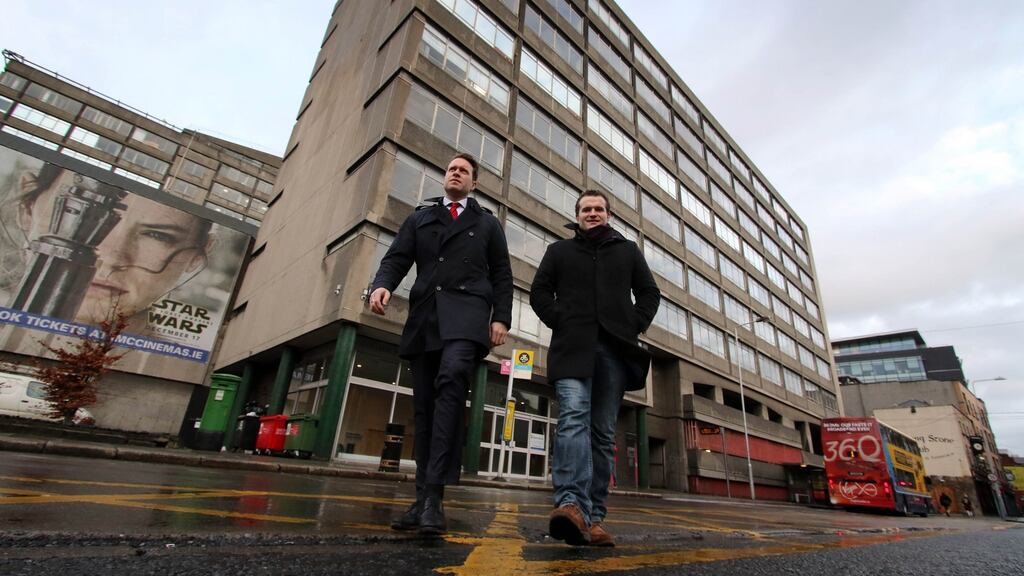 Property developers Patrick Crean and Greg Kavanagh sought permission from Dublin City Council to build 86 houses and 270 apartments on playing fields surrounding St Paul’s College secondary school, next to St Anne’s Park in Raheny, Dublin. Photograph: Nick Bradshaw