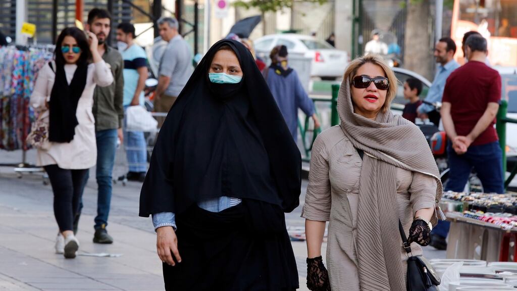 Tehran, Iran: The surge in cases of Covid-19 has overtaken Iran’s lifting of lockdown on shops, mosques, schools, businesses and travel. Photograph: EPA/Abedin Taherkenareh