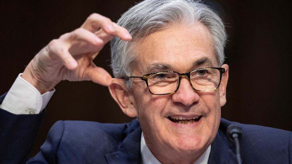 Fears about aggressive monetary policy tightening by the US Federal Reserve, led by Jerome Powell, which meets Wednesday and the potential for military conflict in Ukraine unnerved markets. Photograph: Sam Corum/EPA