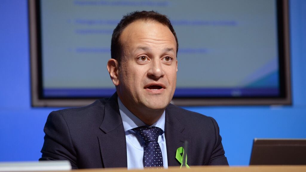 Minister for Social Protection Leo Varadkar: completed review will be presented to the Oireachtas no later than September 2018. Photograph: Dara Mac Dónaill