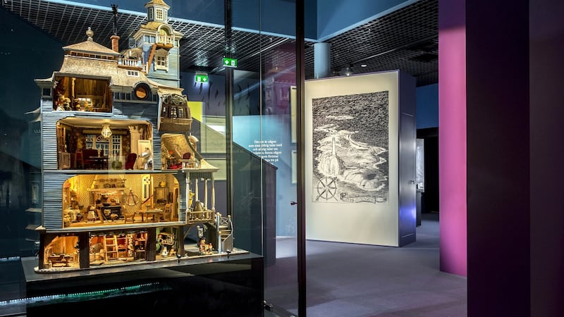 A model of a five-storey Moomins house, built in the 1970s – one of the exhibits at the museum. Photograph: Photograph: Jari Kuusenaho/Tampere Art Museum