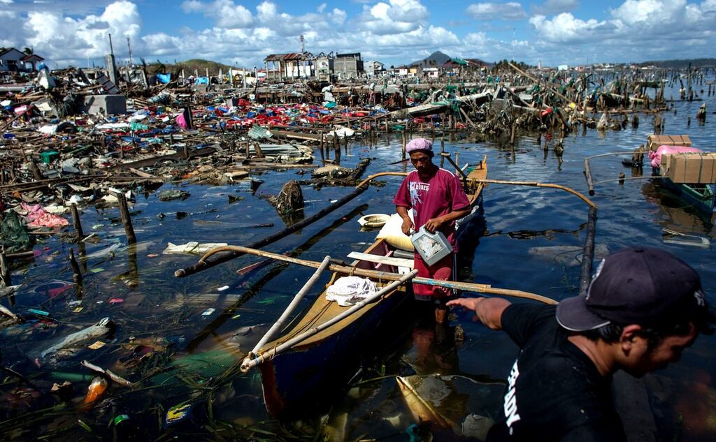 More than 14 million people were affected by the typhoon which struck last November. Photograph: Getty Images
