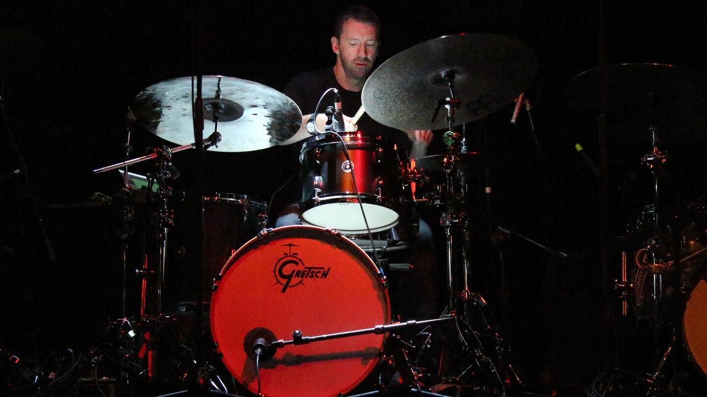 Mike Johnston performs a solo piece during the 21 Drums clinic in Dublin’s Button Factory. Photograph: Glen Murphy