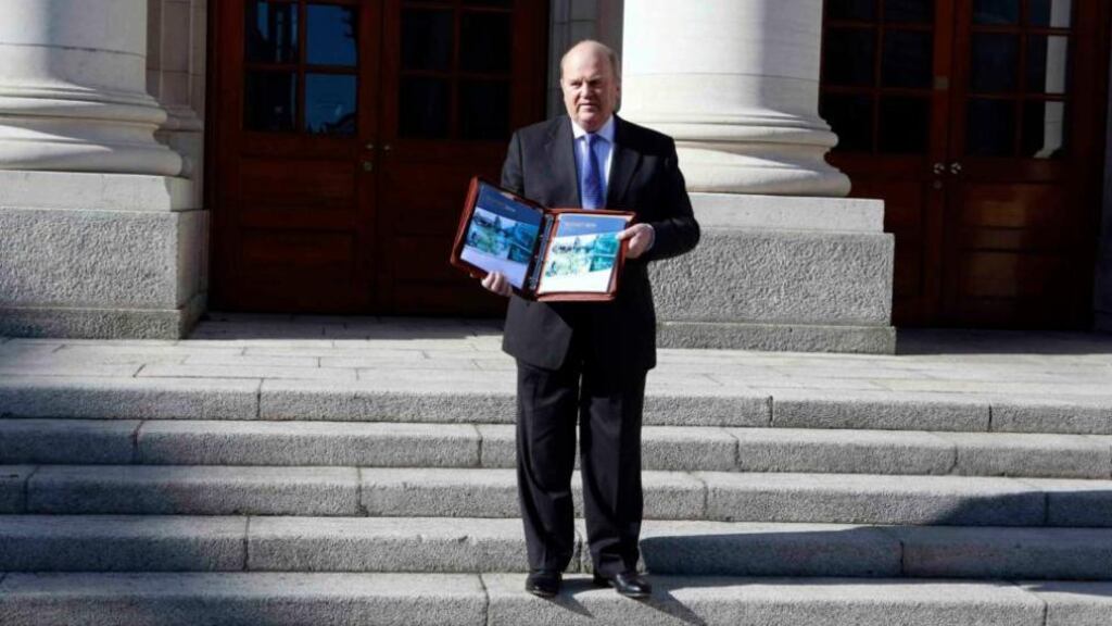 The Minister for Finance Michael Noonan said he will unveil the next budget on October 14th or 15th, the latter being the deadline set down in European law for the submission of the financial plan to Brussels. The “most likely” date was the 14th. Photograph: Cathal McNaughton/Reuters