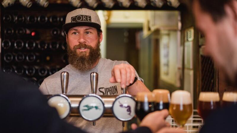 Breandán Kearney at Siphon Brewing, in Damme in Belgium