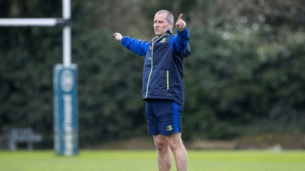 Leinster senior coach Stuart Lancaster: “Wasps are a true champion European team . . . similar to Leinster.” Photograph: Morgan Treacy/Inpho