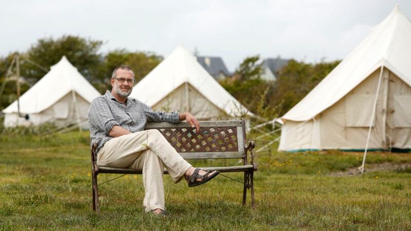Kevin Heapes of Pure Camping at Loop Head, Co. Clare. Photograph: Don Moloney/Press 22