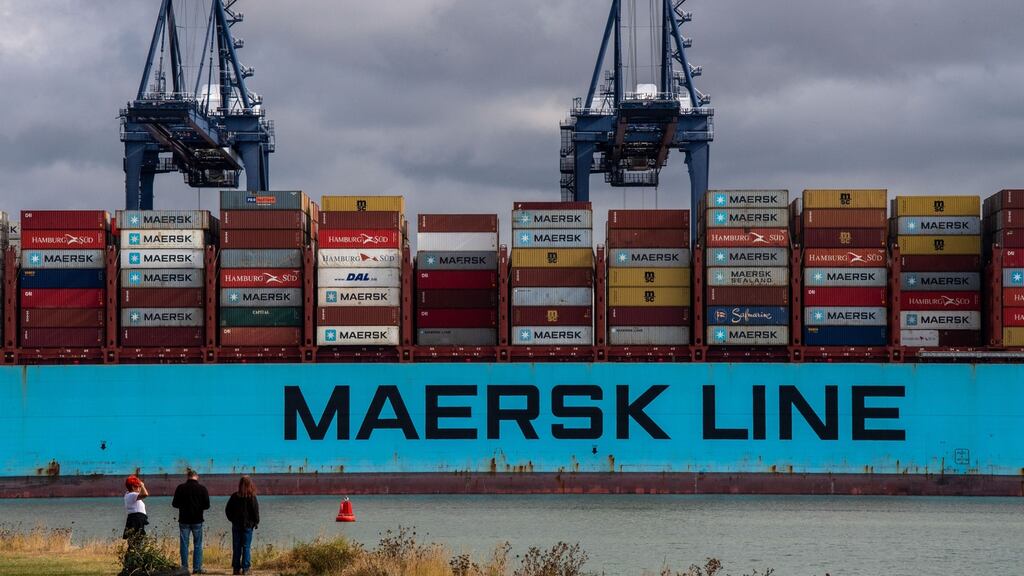 AP Møller-Maersk has warned of growing economic risks including potential stagflation and Chinese factory closures even as the world’s largest container shipping group by profits reported a record quarter.