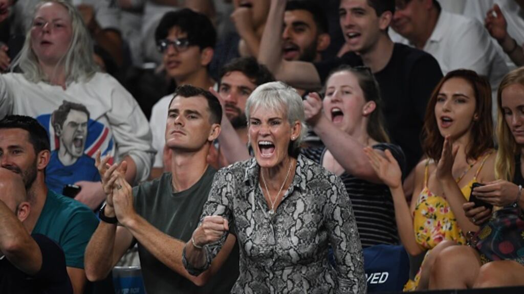 Judy Murray says her son Andy has recovered well from his hip surgery. Photograph: Getty Images