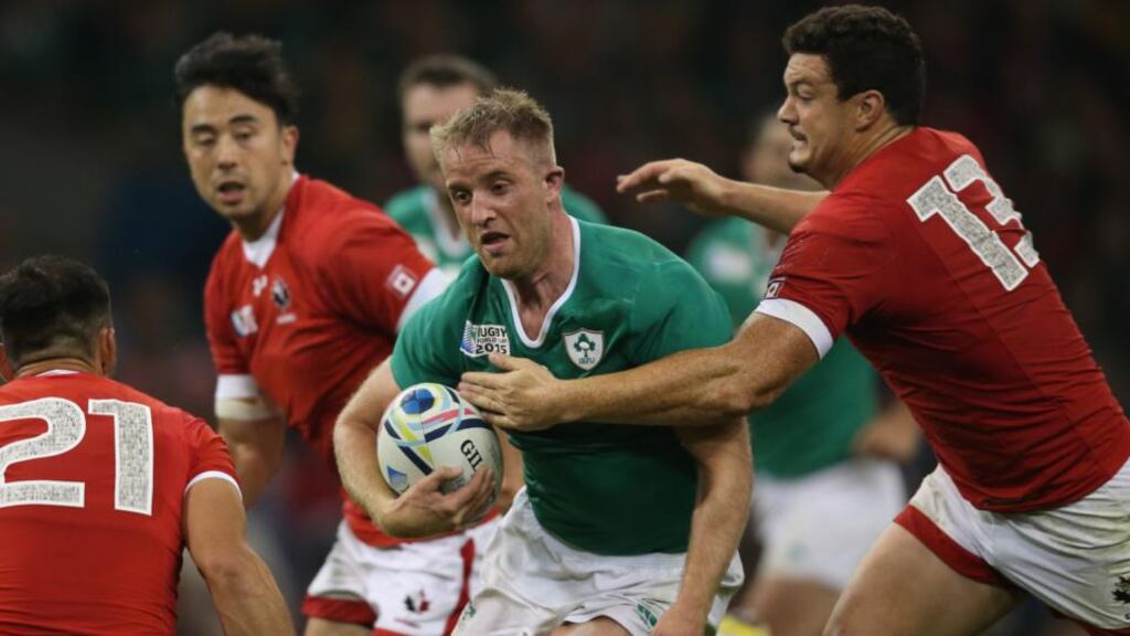 Luke Fitzgerald was impressive for Ireland at 12 against Canada. Photograph: Billy Stickland/Inpho
