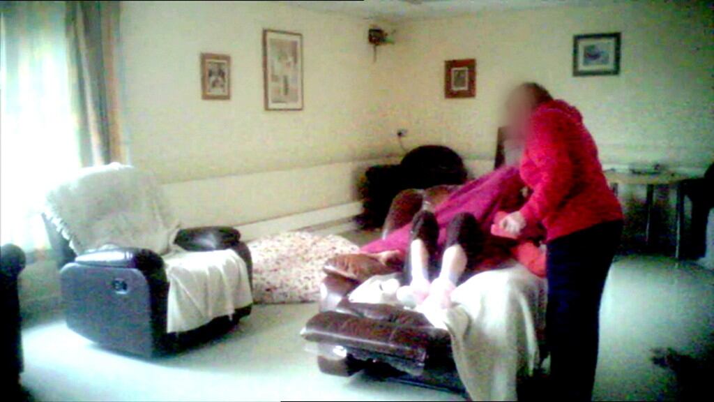 A screen grab from RTÉ’s Investigations Unit - Inside Bungalow 3 report on Prime Time last December.